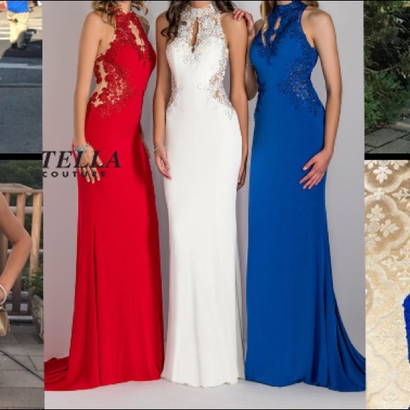 Royal Blue Long Prom Dress - Picture 4 of 4